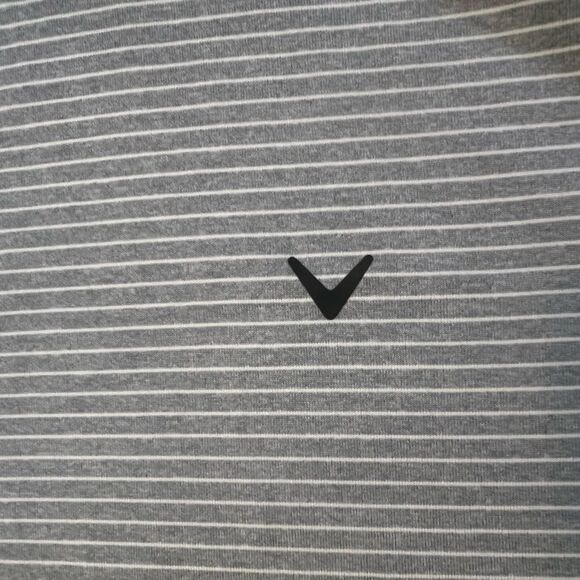 NWT Callaway Opti-Dri Performance Golf Shirt  Size XXL  Light Grey Moisture Wick - Picture 3 of 9